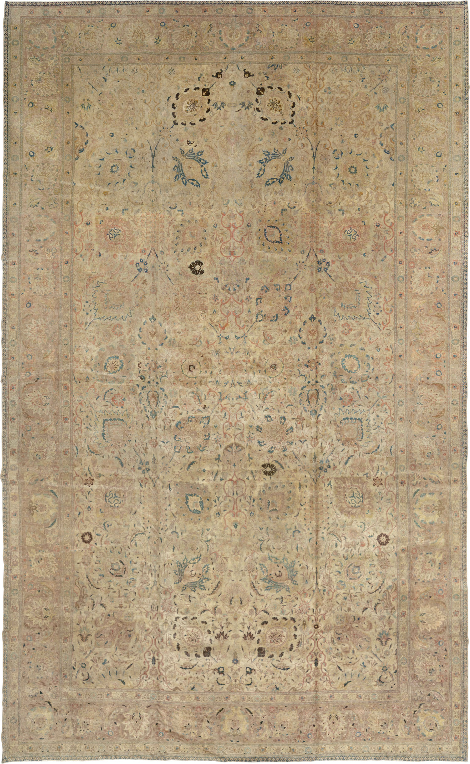Antique Persian Tabriz Carpet, No.15895 - Galerie Shabab