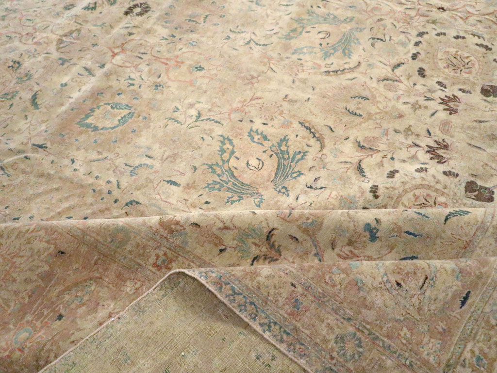 Antique Persian Tabriz Carpet, No.15895 - Galerie Shabab