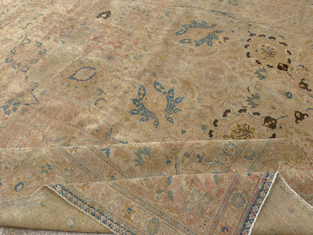 Antique Persian Tabriz Carpet, No.15895 - Galerie Shabab
