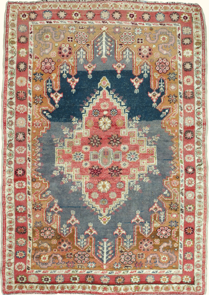Antique Turkish Oushak Rug, No.15909 - Galerie Shabab
