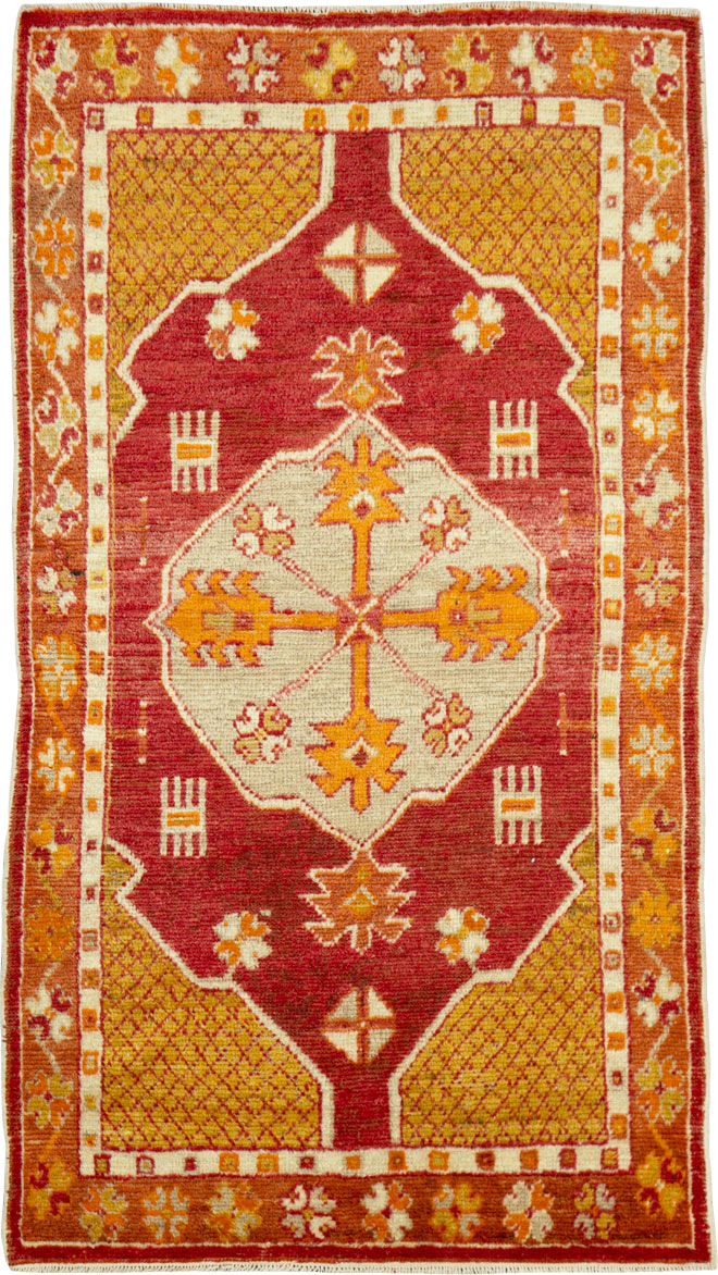 Vintage Turkish Oushak Rug, No.15912 - Galerie Shabab