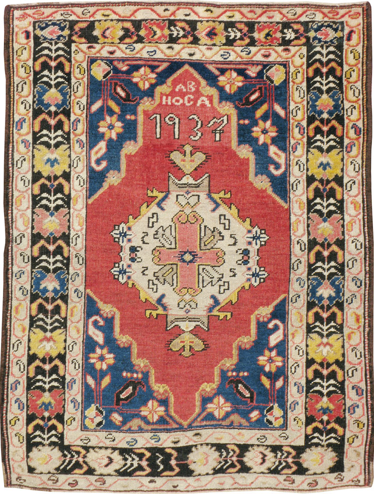 Vintage Turkish Oushak Rug, No.15913 - Galerie Shabab