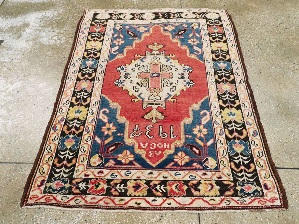 Vintage Turkish Oushak Rug, No.15913 - Galerie Shabab