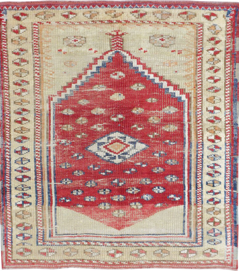 Vintage Turkish Ghiordes Rug, No.15914 - Galerie Shabab