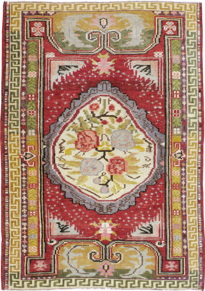 Vintage Turkish Ghiordes Rug, No.15916 - Galerie Shabab