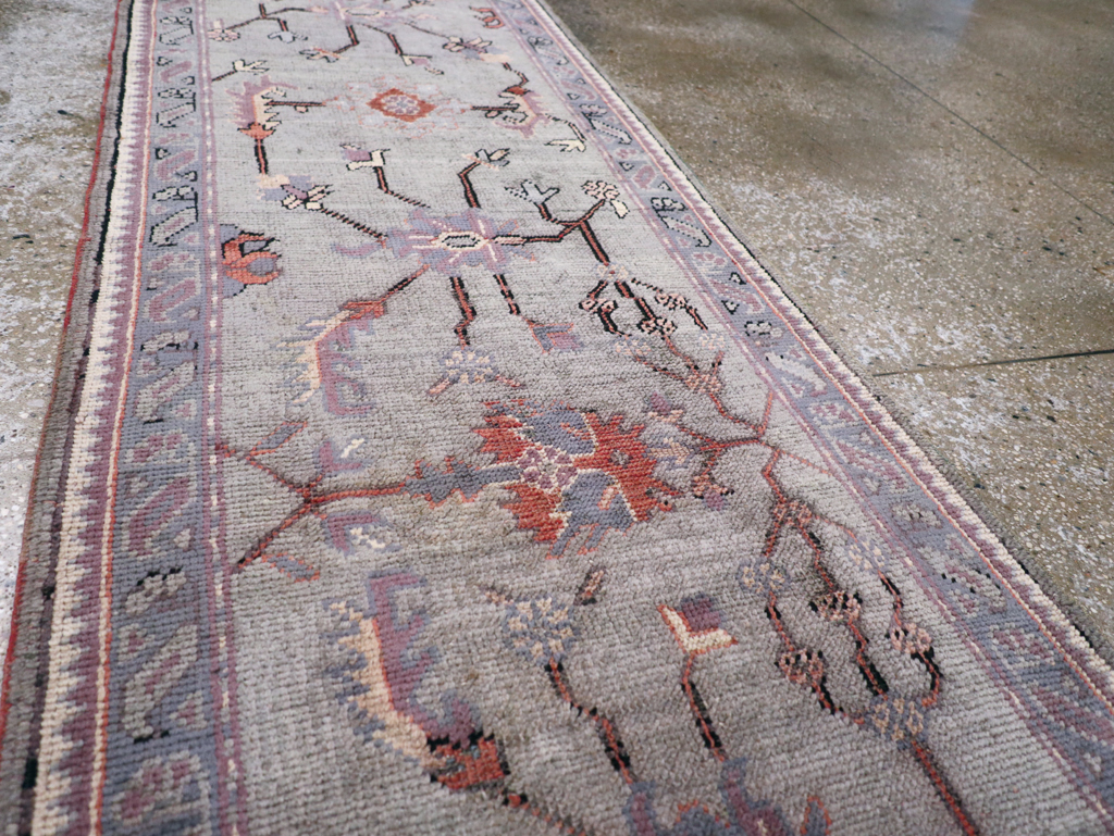 Antique Turkish Oushak Runner, No.15931 - Galerie Shabab