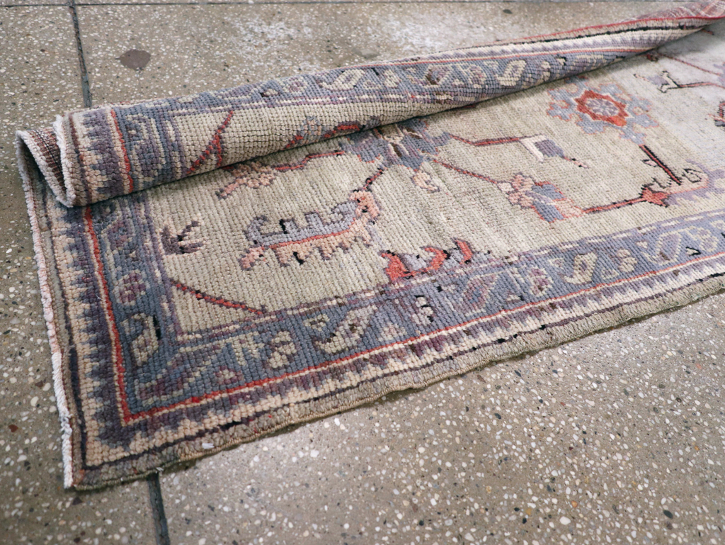 Antique Turkish Oushak Runner, No.15931 - Galerie Shabab