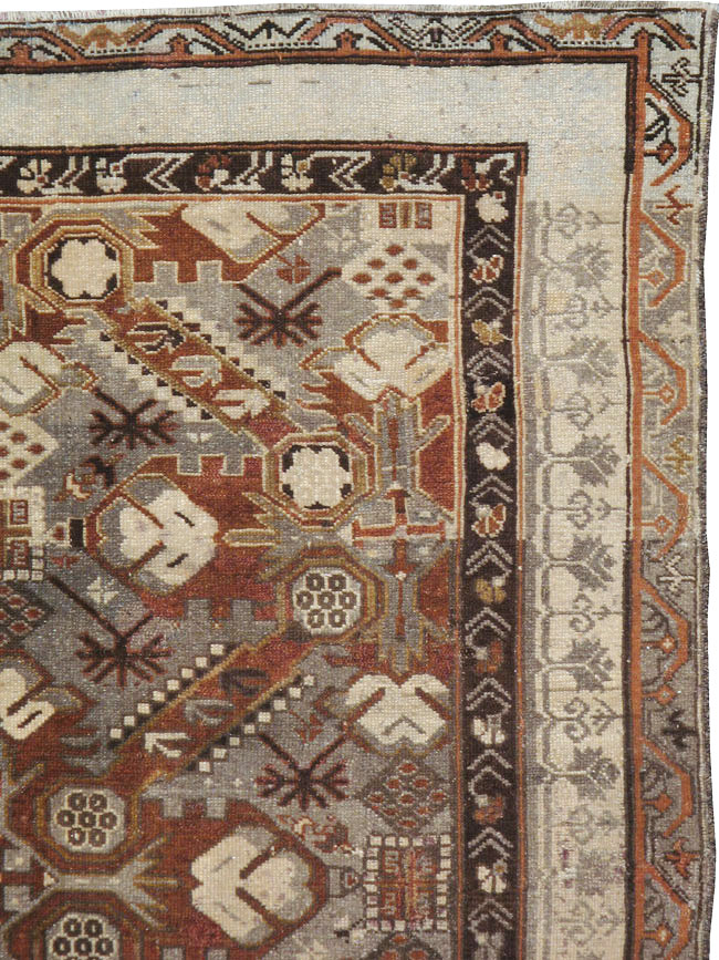 Antique Caucasian Zeikhour Carpet, No.15935 - Galerie Shabab