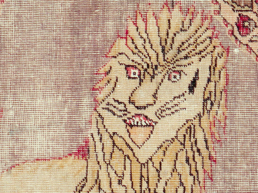 Vintage Turkish Sivas Pictorial Rug, No.15956 - Galerie Shabab