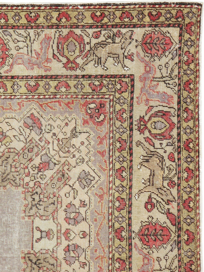 Vintage Turkish Sivas Pictorial Rug, No.15956 - Galerie Shabab