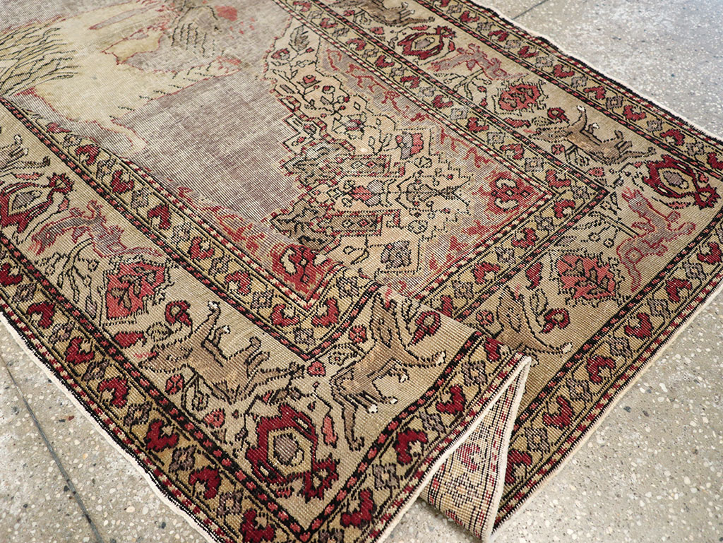 Vintage Turkish Sivas Pictorial Rug, No.15956 - Galerie Shabab