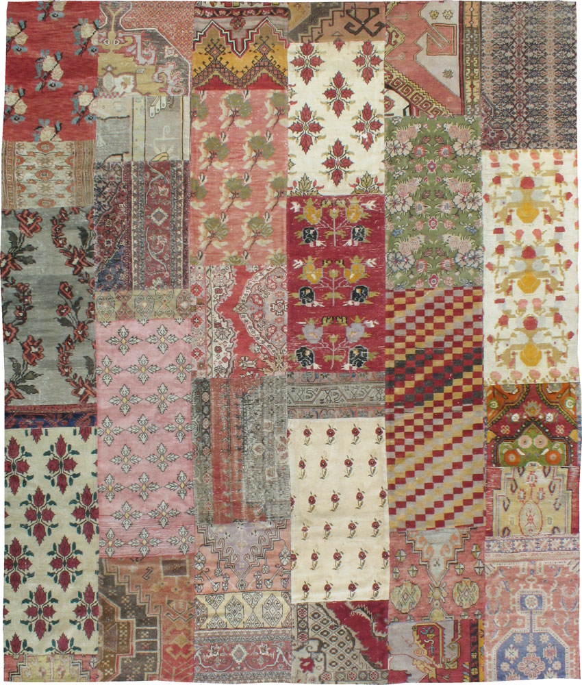 Vintage Turkish Anatolian Patchwork carpet, No.15968 - Galerie Shabab