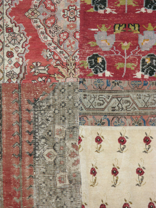 Vintage Turkish Anatolian Patchwork carpet, No.15968 - Galerie Shabab