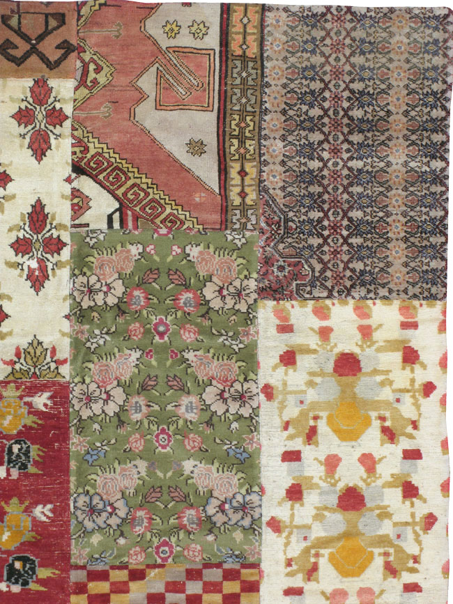 Vintage Turkish Anatolian Patchwork carpet, No.15968 - Galerie Shabab