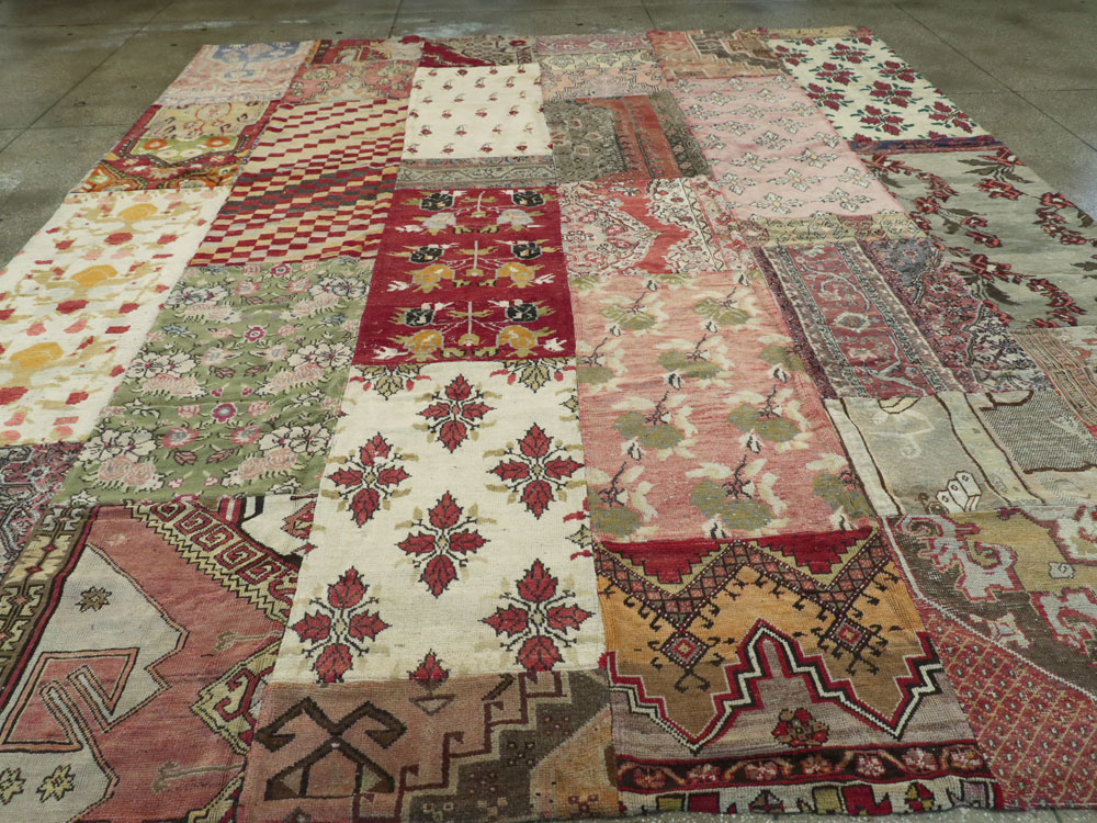 Vintage Turkish Anatolian Patchwork carpet, No.15968 - Galerie Shabab