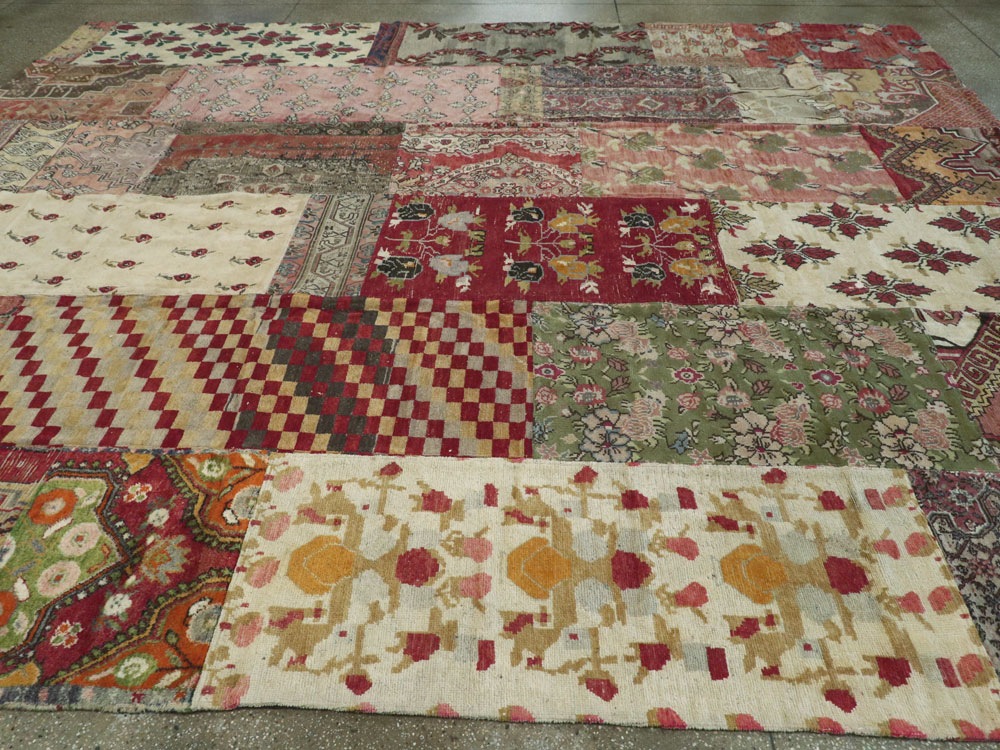 Vintage Turkish Anatolian Patchwork carpet, No.15968 - Galerie Shabab
