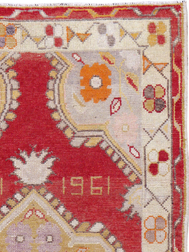 Vintage Turkish Oushak Rug, No.16019 - Galerie Shabab