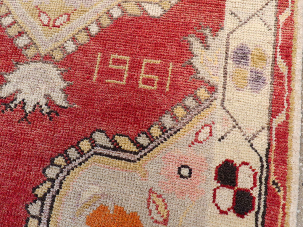 Vintage Turkish Oushak Rug, No.16019 - Galerie Shabab