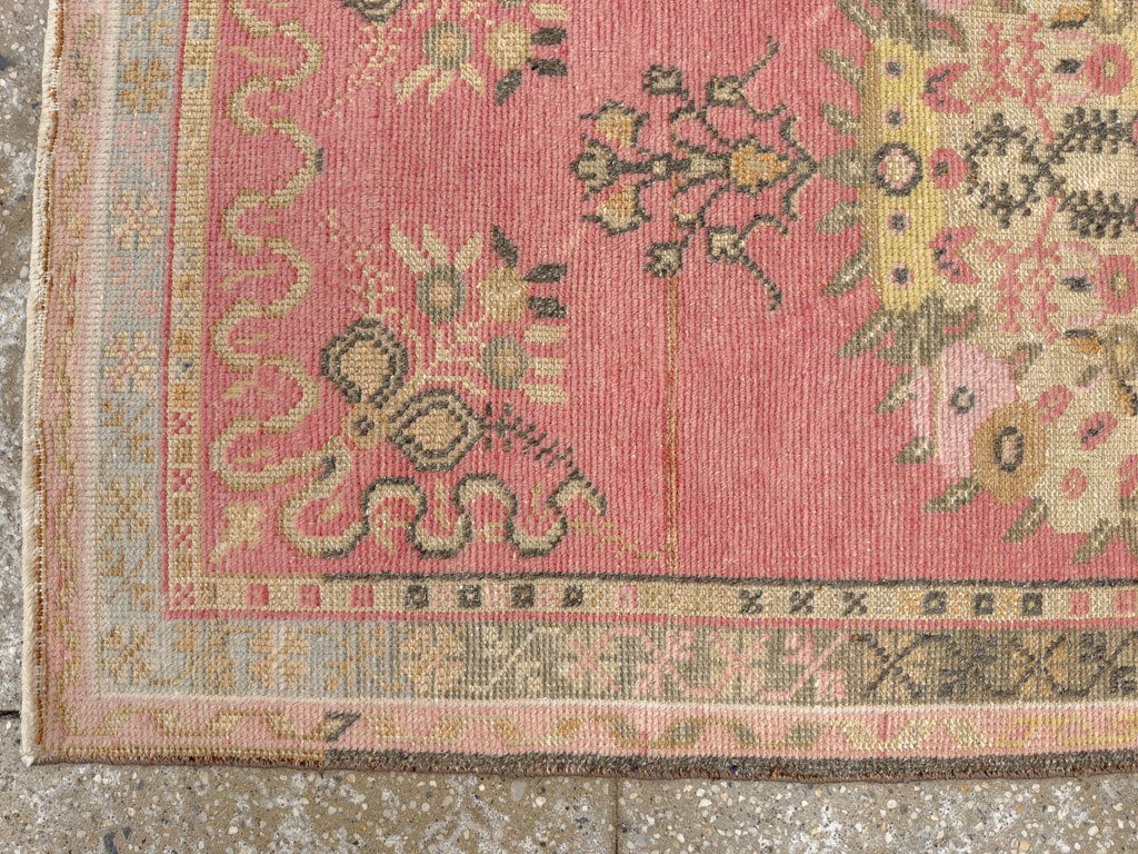 Vintage Turkish Oushak Rug, No.16023 - Galerie Shabab