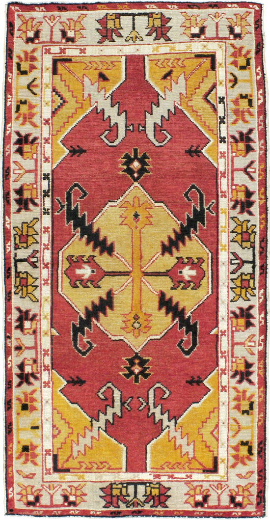 Vintage Turkish Oushak Rug, No.16024 - Galerie Shabab