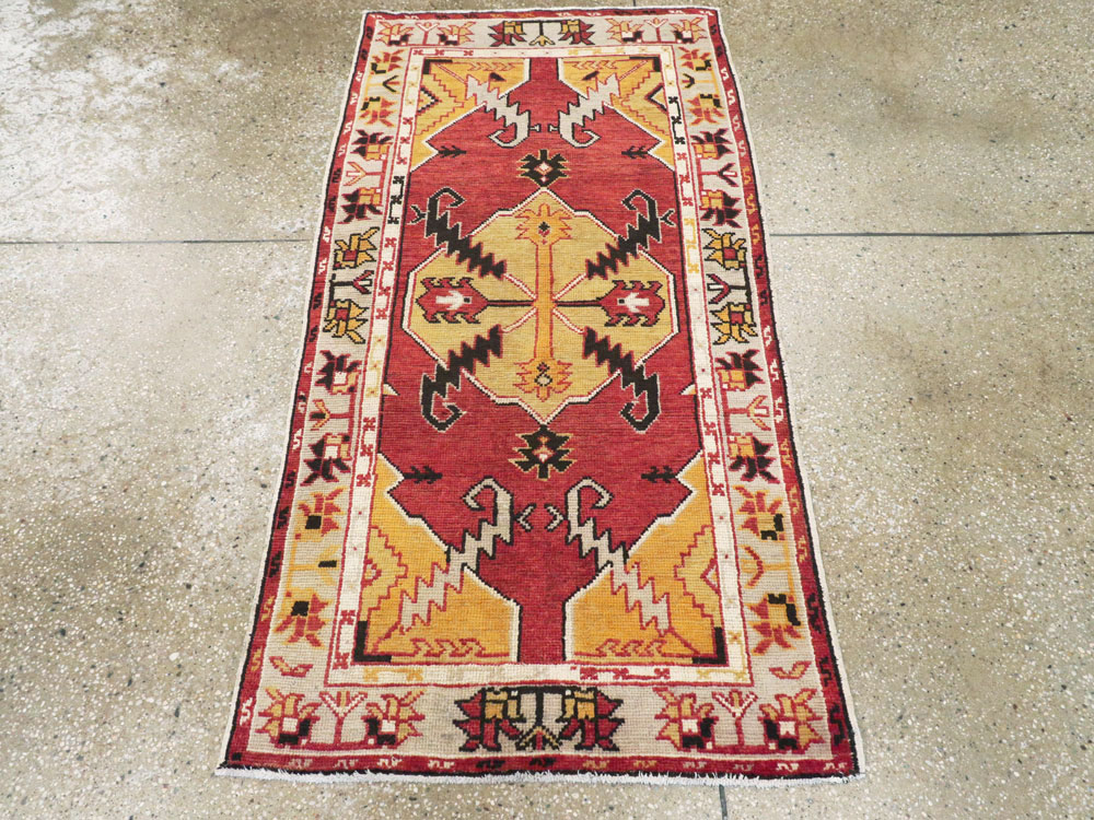 Vintage Turkish Oushak Rug, No.16024 - Galerie Shabab