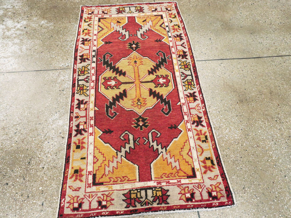 Vintage Turkish Oushak Rug, No.16024 - Galerie Shabab