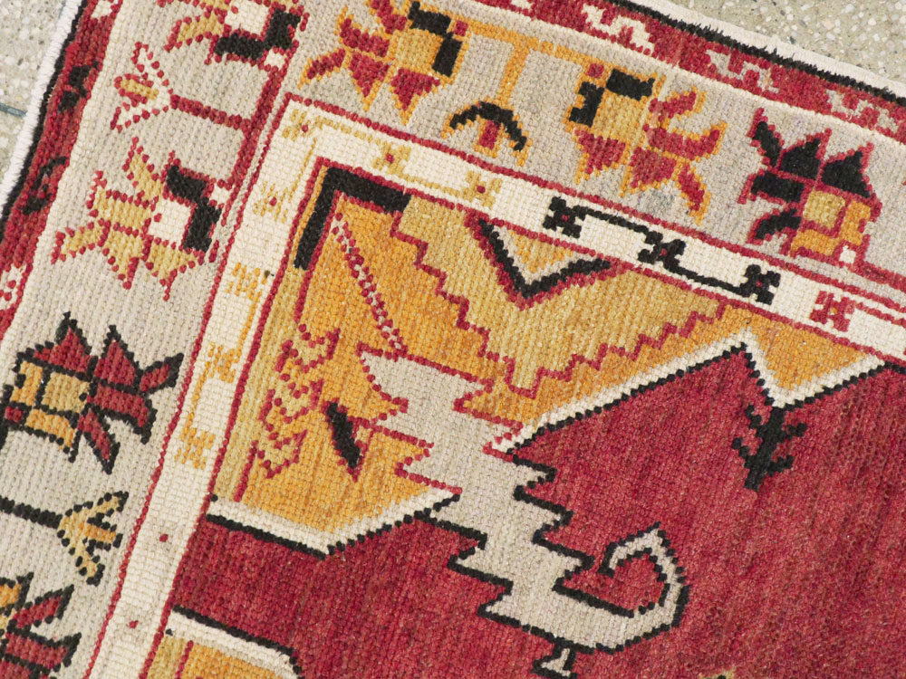 Vintage Turkish Oushak Rug, No.16024 - Galerie Shabab