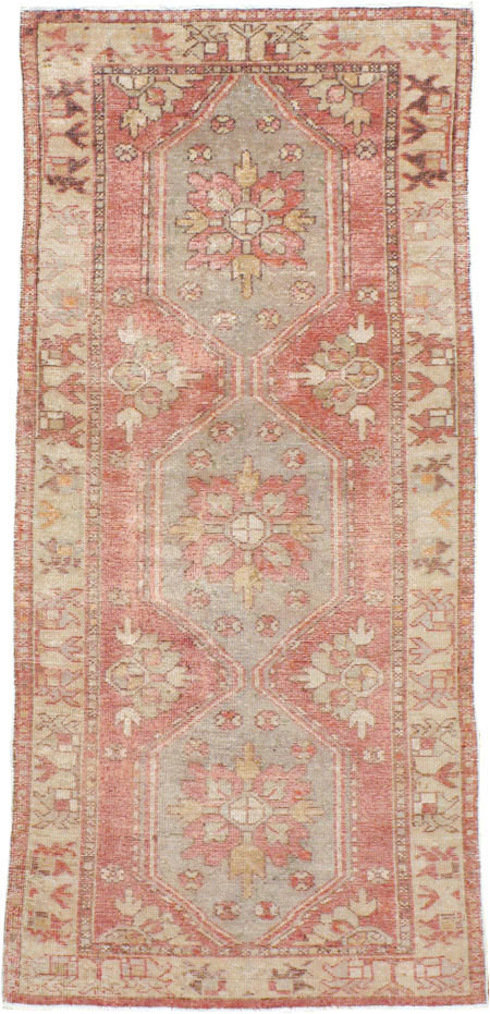 Vintage Turkish Oushak Throw Rug, No.16025 - Galerie Shabab