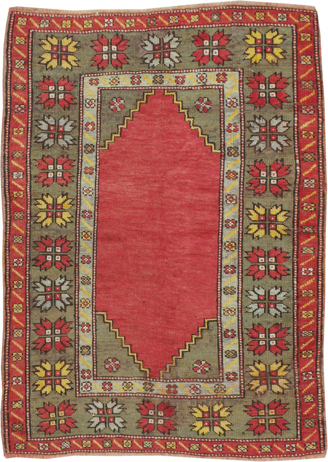 Antique Oushak Rug, No.16027 - Galerie Shabab