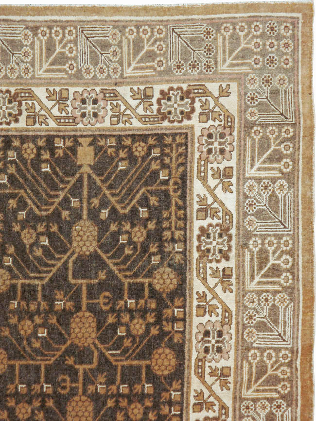 Antique East Turkestan Khotan Carpet, No.16049 - Galerie Shabab