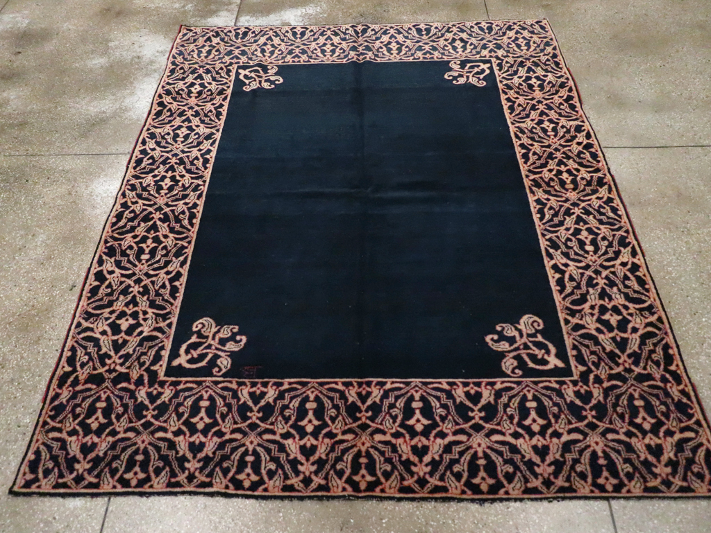 Vintage Persian Modernist Malayer Carpet, No.16081 - Galerie Shabab