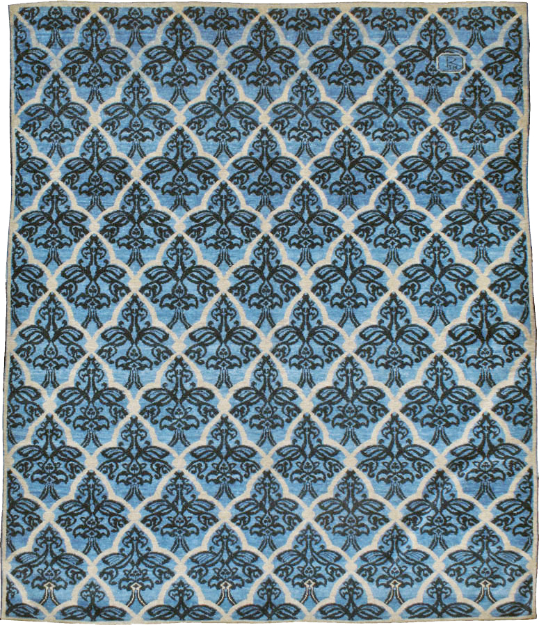 Vintage Persian Modernist Malayer Carpet, No.16082 - Galerie Shabab