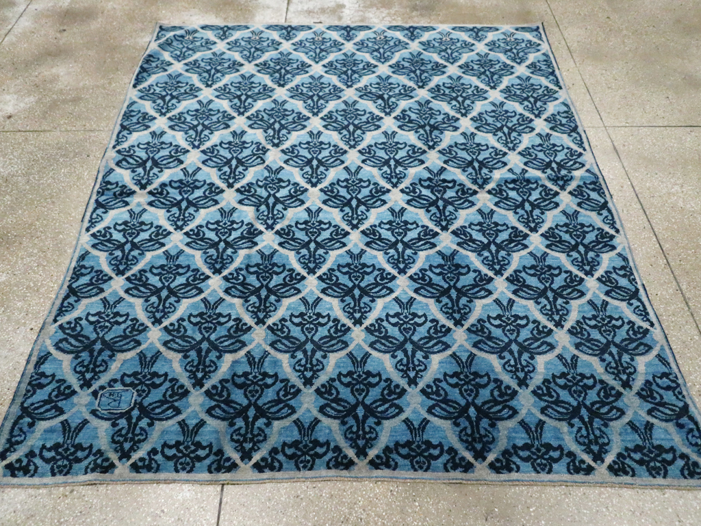 Vintage Persian Modernist Malayer Carpet, No.16082 - Galerie Shabab