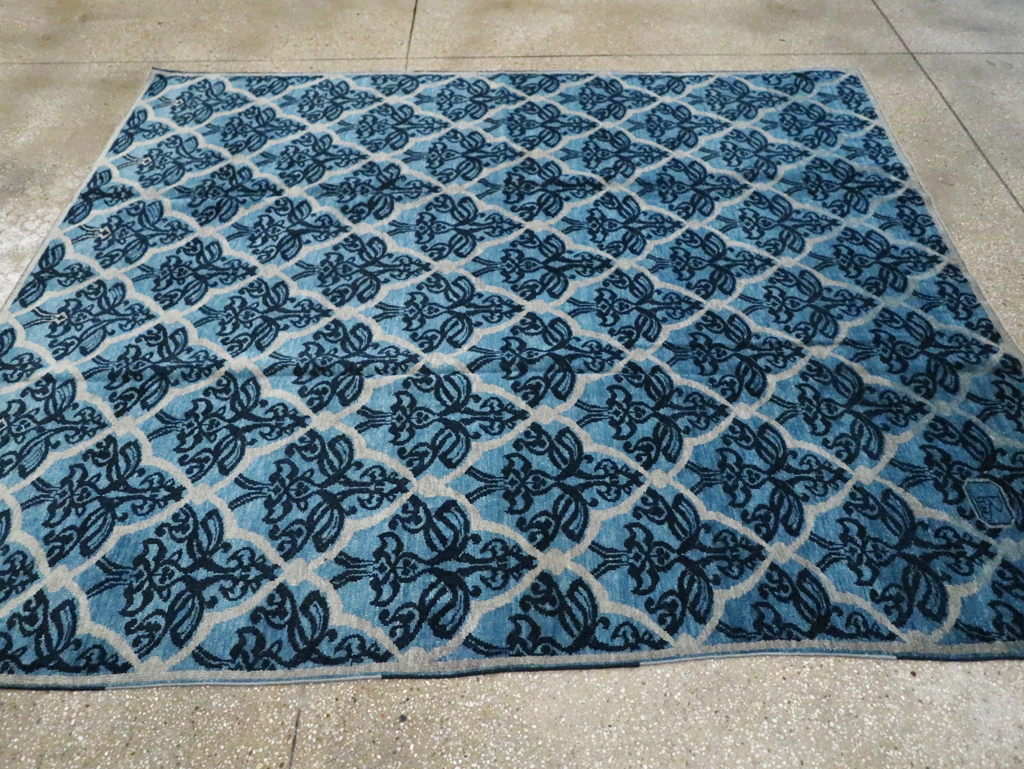 Vintage Persian Modernist Malayer Carpet, No.16082 - Galerie Shabab