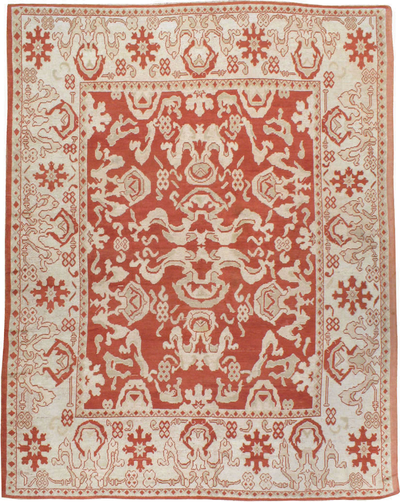 Antique Turkish Oushak Carpet, No.16084 - Galerie Shabab