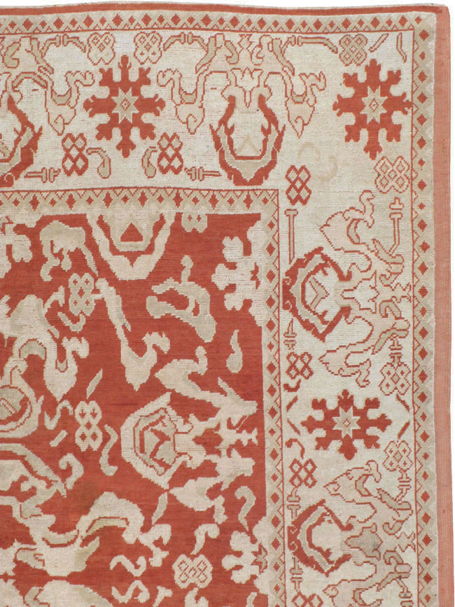 Antique Turkish Oushak Carpet, No.16084 - Galerie Shabab