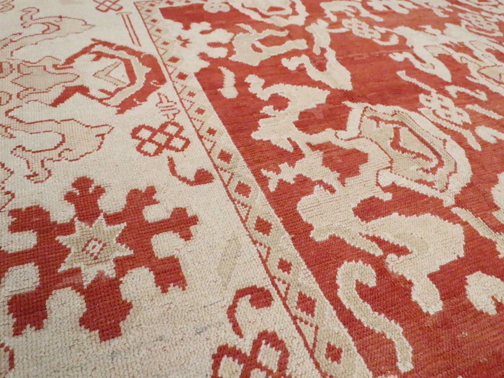 Antique Turkish Oushak Carpet, No.16084 - Galerie Shabab