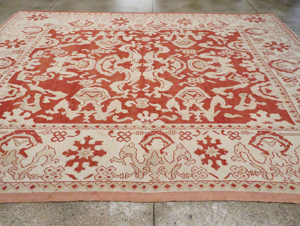Antique Turkish Oushak Carpet, No.16084 - Galerie Shabab
