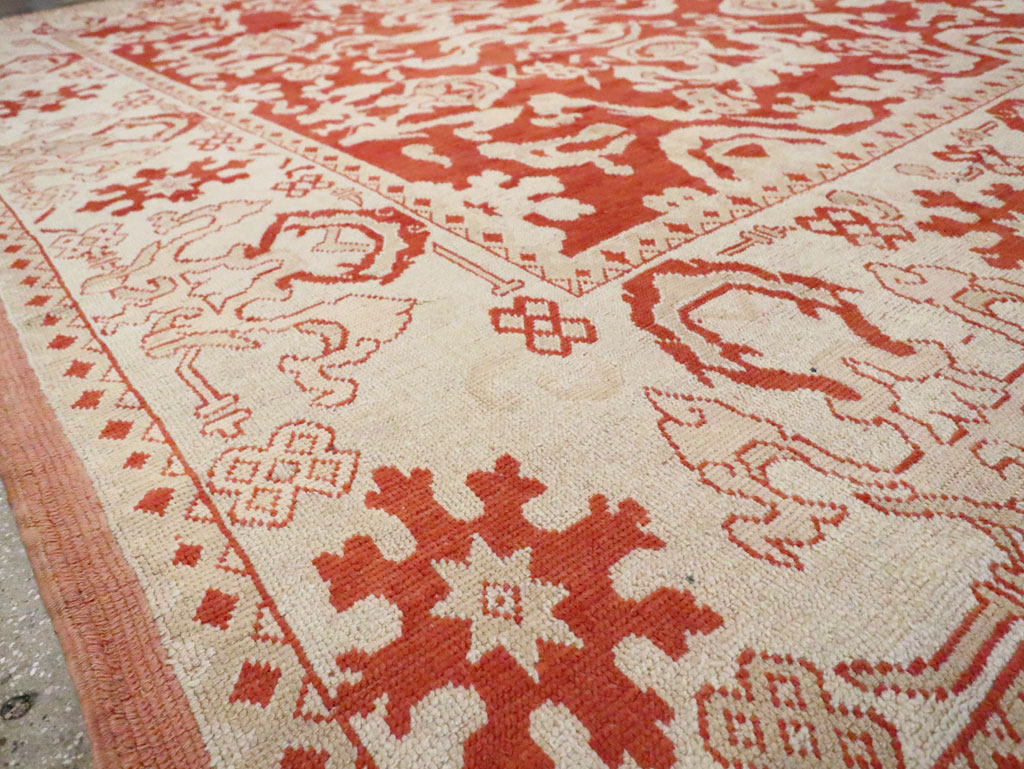 Antique Turkish Oushak Carpet, No.16084 - Galerie Shabab