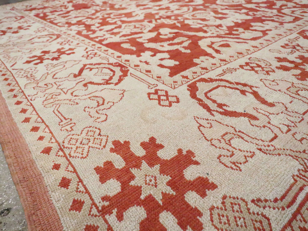 Antique Turkish Oushak Carpet, No.16084 - Galerie Shabab