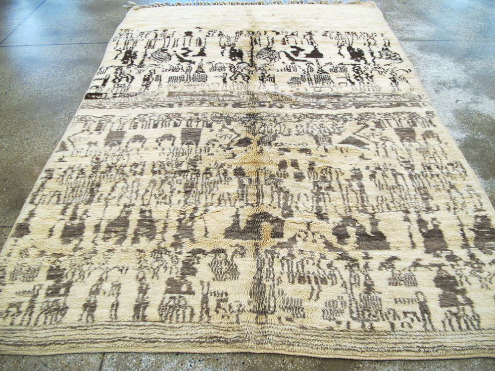 Vintage Moroccan Carpet, No.16086 - Galerie Shabab