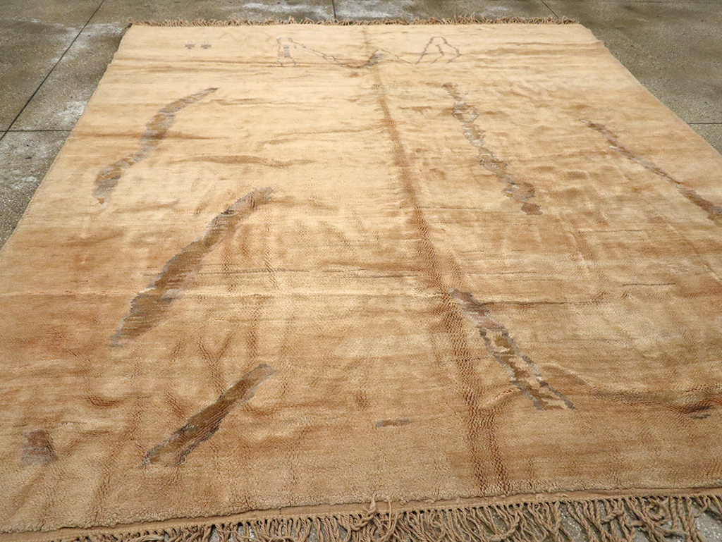 Modern Moroccan Square Carpet, No.16092 - Galerie Shabab