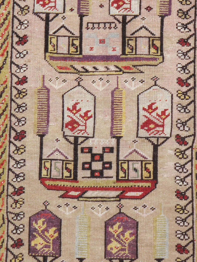Antique Turkish Ghiordes Rug, No.16107 - Galerie Shabab