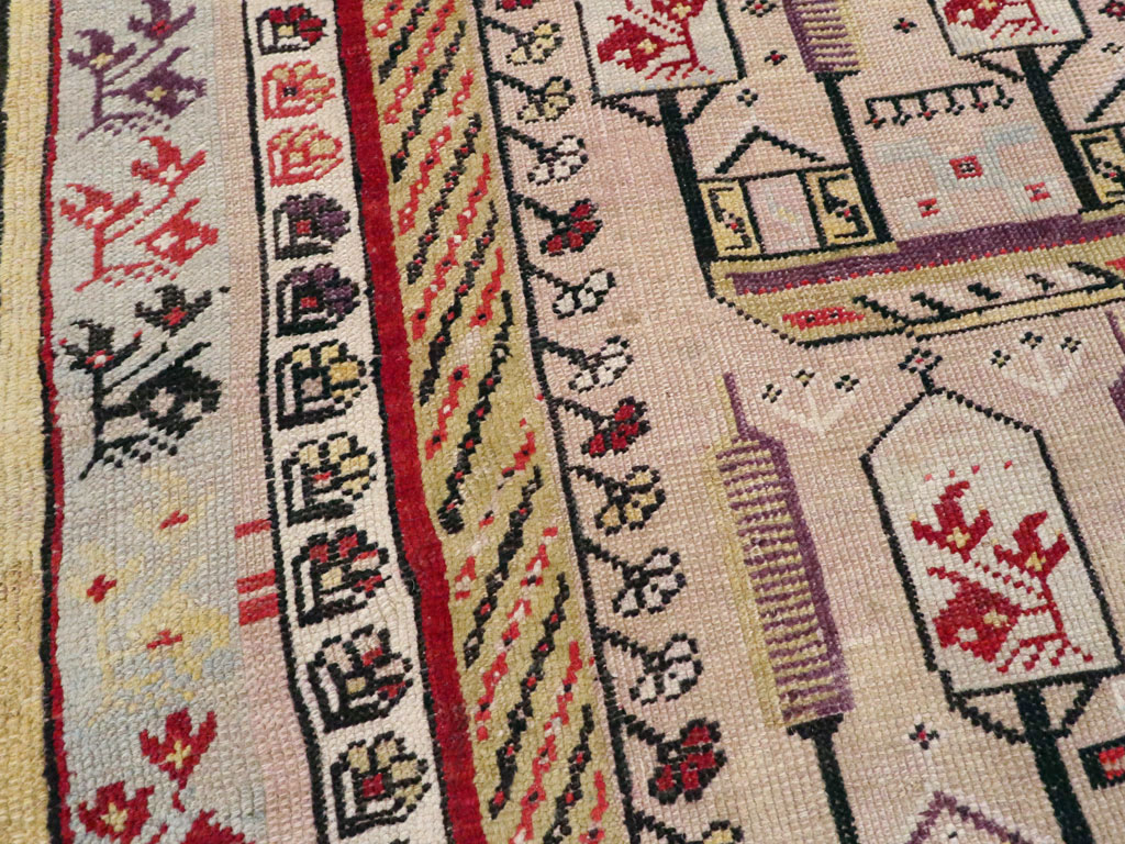 Antique Turkish Ghiordes Rug, No.16107 - Galerie Shabab