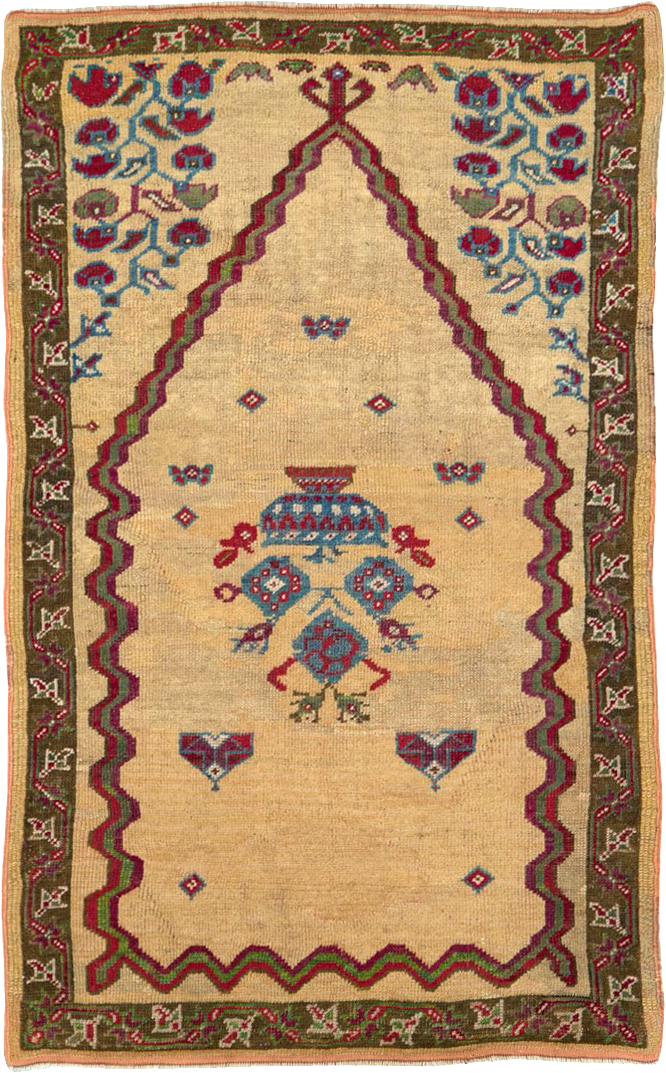 Antique Turkish Ghiordes Prayer Rug, No.16108 - Galerie Shabab