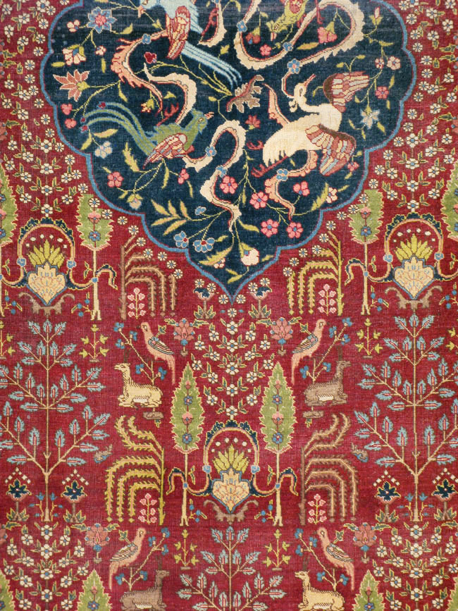 Antique Persian Tabriz Carpet, No.16120 - Galerie Shabab
