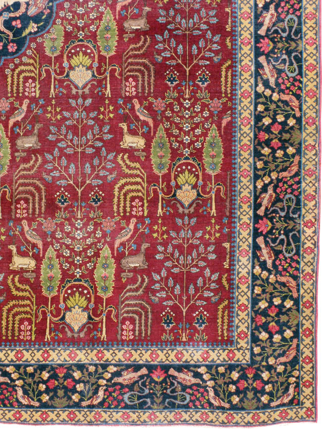 Antique Persian Tabriz Carpet, No.16120 - Galerie Shabab