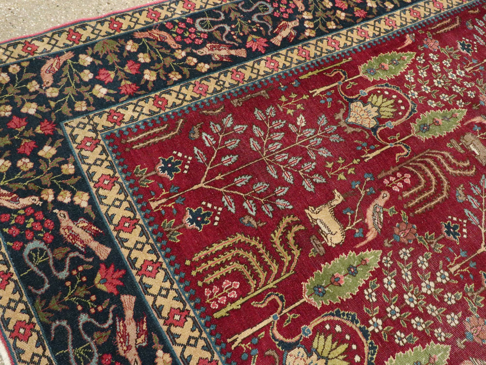 Antique Persian Tabriz Carpet, No.16120 - Galerie Shabab