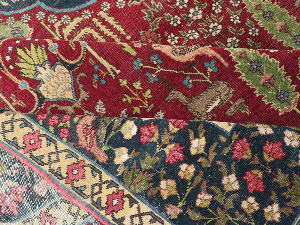 Antique Persian Tabriz Carpet, No.16120 - Galerie Shabab