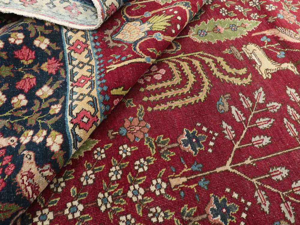 Antique Persian Tabriz Carpet, No.16120 - Galerie Shabab